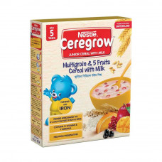 Nestlé CEREGROW Five Fruits Junior Cereal With Milk BIB 5 Years+ 